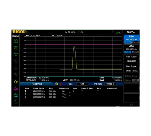 Опция для ЭМИ измерений EMI-DSA800 Опция для ЭМИ измерений EMI-DSA800