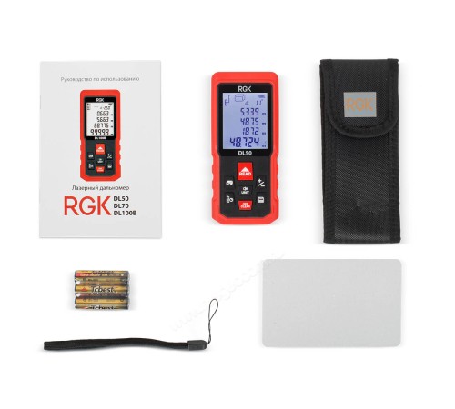 Комплект дальномера RGK DL50 и термометра AMO T105 Комплект дальномера RGK DL50 и термометра AMO T105