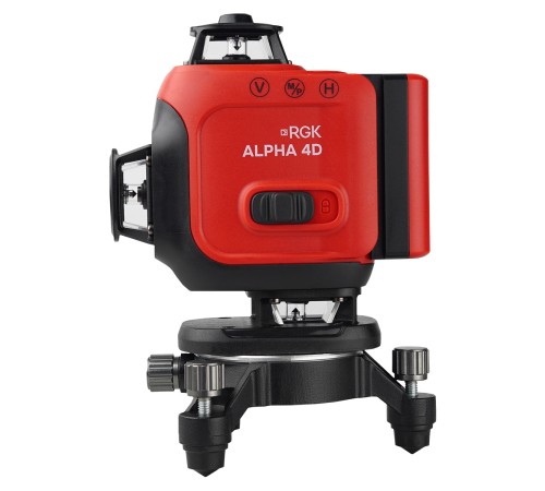 Комплект лазерного уровня RGK ALPHA 4D и рулетка AMO R303 Комплект лазерного уровня RGK ALPHA 4D и рулетка AMO R303