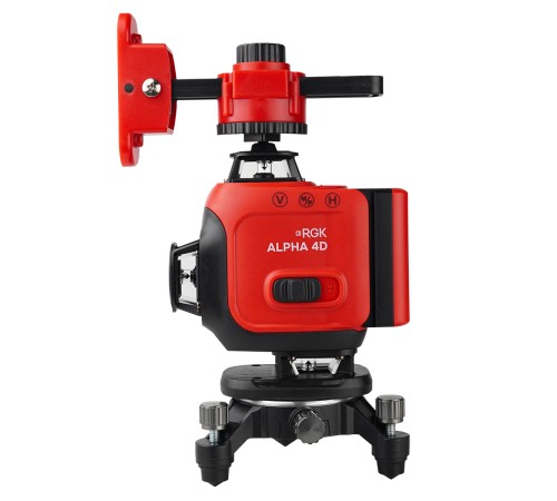 Комплект лазерного уровня RGK ALPHA 4D и рулетка AMO R303 Комплект лазерного уровня RGK ALPHA 4D и рулетка AMO R303