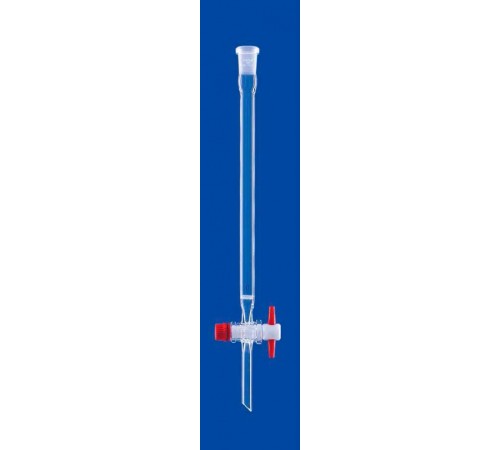 Хроматографическая колонка Lenz 300 мм, 23 мл, NS14/23, с фриттой, PTFE кран, стекло Хроматографическая колонка Lenz 300 мм, 23 мл, NS14/23, с фриттой, PTFE кран, стекло