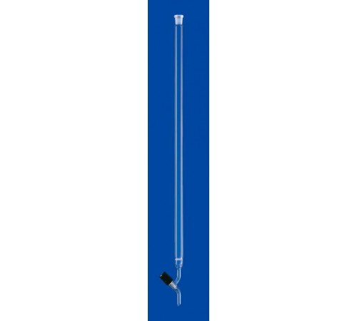 Хроматографическая колонка Lenz 400 мм, 125 мл, NS29/32, с фриттой, PTFE игольчатый кран, стекло