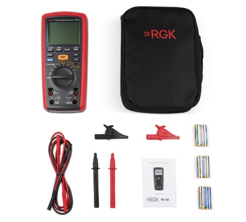 Цифровой мегаомметр RGK RT-30 Цифровой мегаомметр RGK RT-30